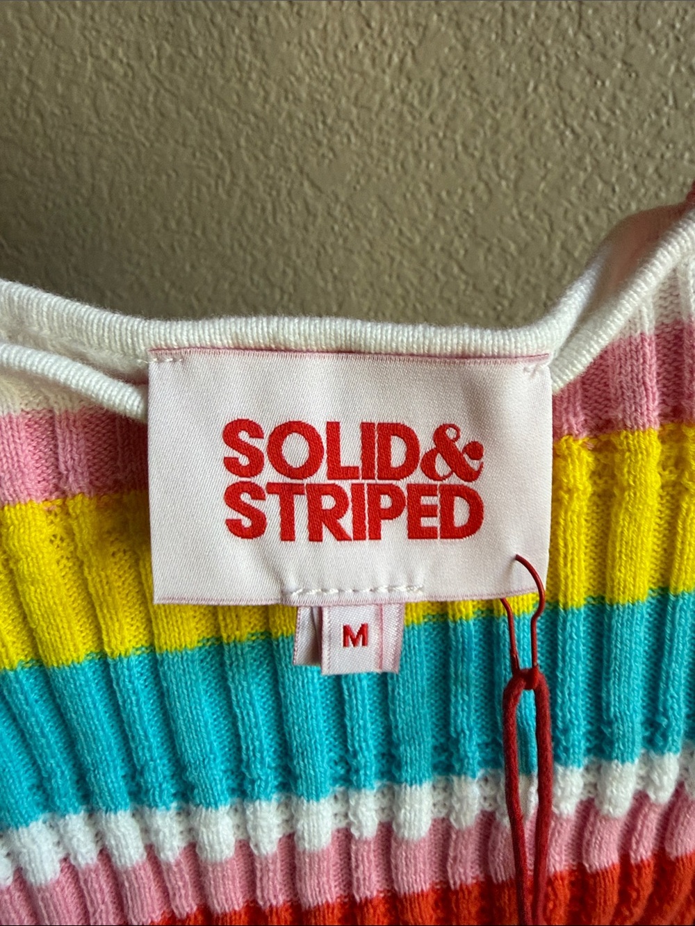 Solid Striped Rainbow Ribbed Crop Tank - Picture 4 of 5